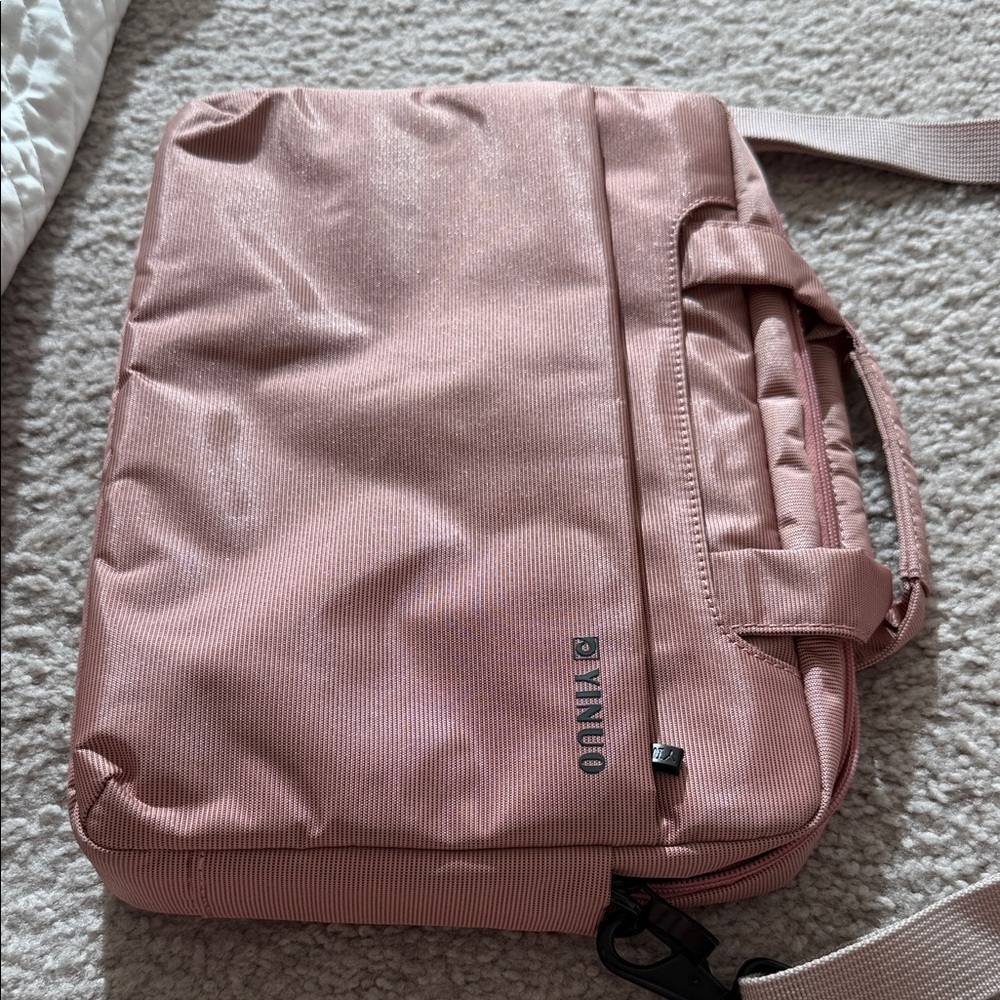 Pink DENUO Laptop Bag
